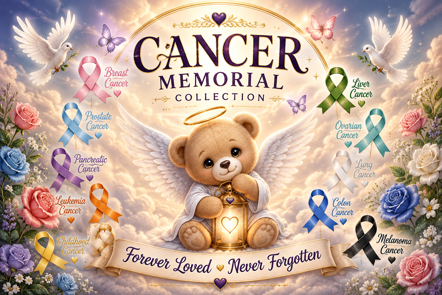 Cancer Memorial DTF Collection 🪽🎗️