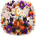 Halloween Pearl Wreath Design