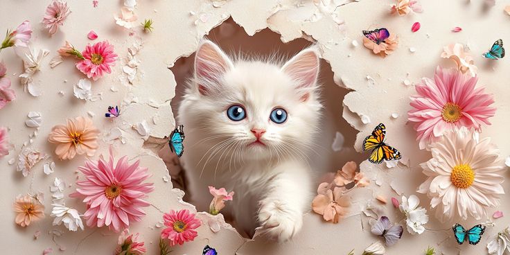 Cute Kitten Ceramic Mug
