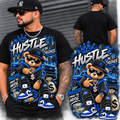 Hustle in Silence Urban Teddy Bear DTF Shirt – Men