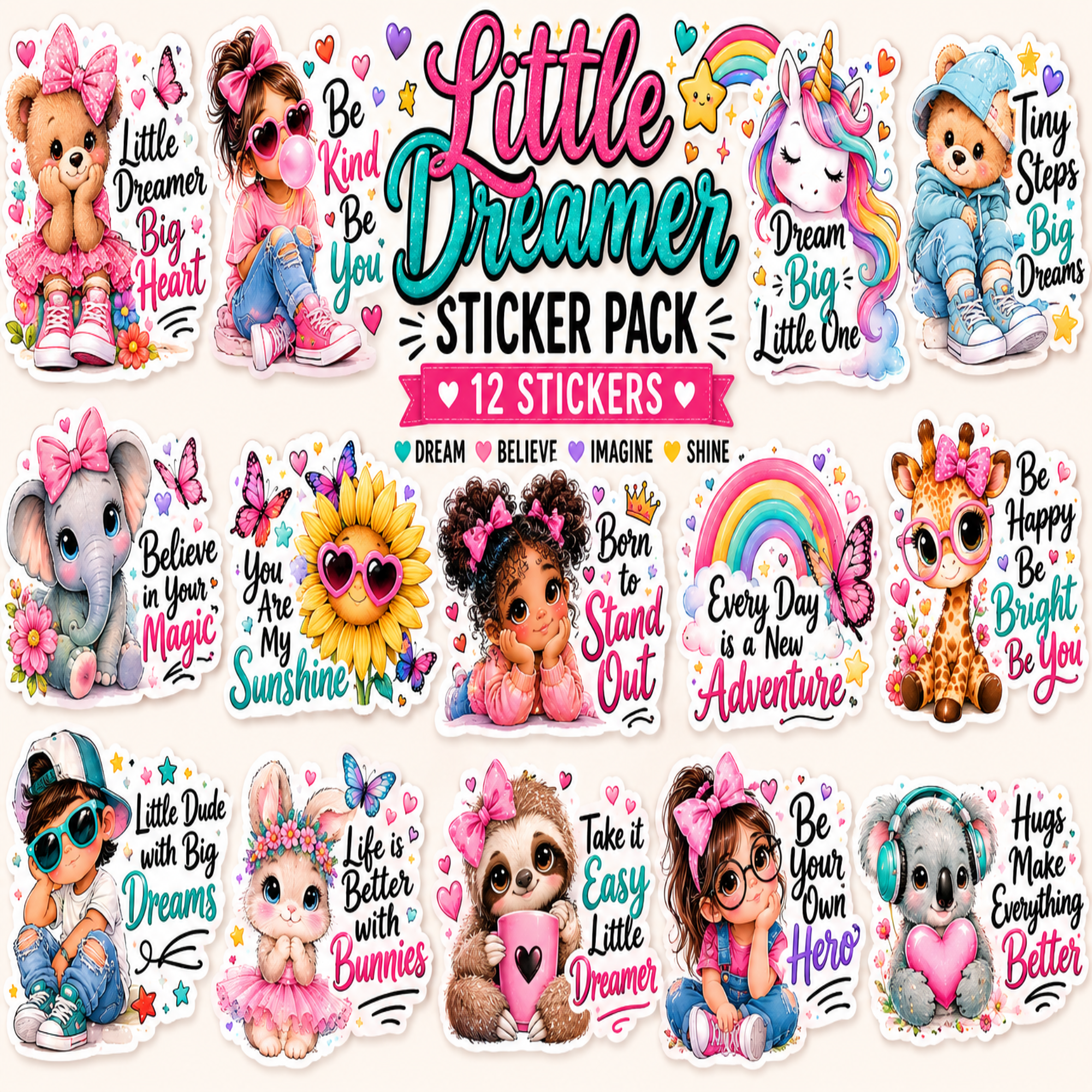 Little Dreamer Collection Vinyl Stickers