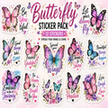 Butterfly Collection Vinyl Stickers