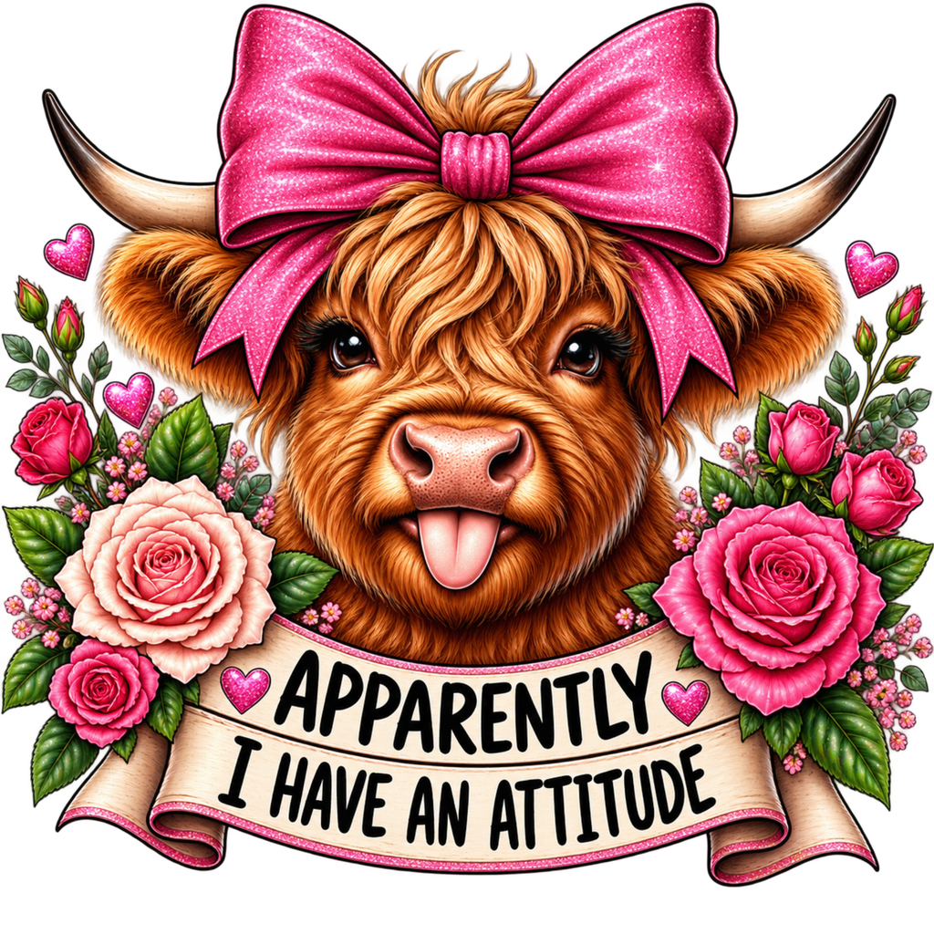 Highland Cow-Ready-to-Press DTF Transfer