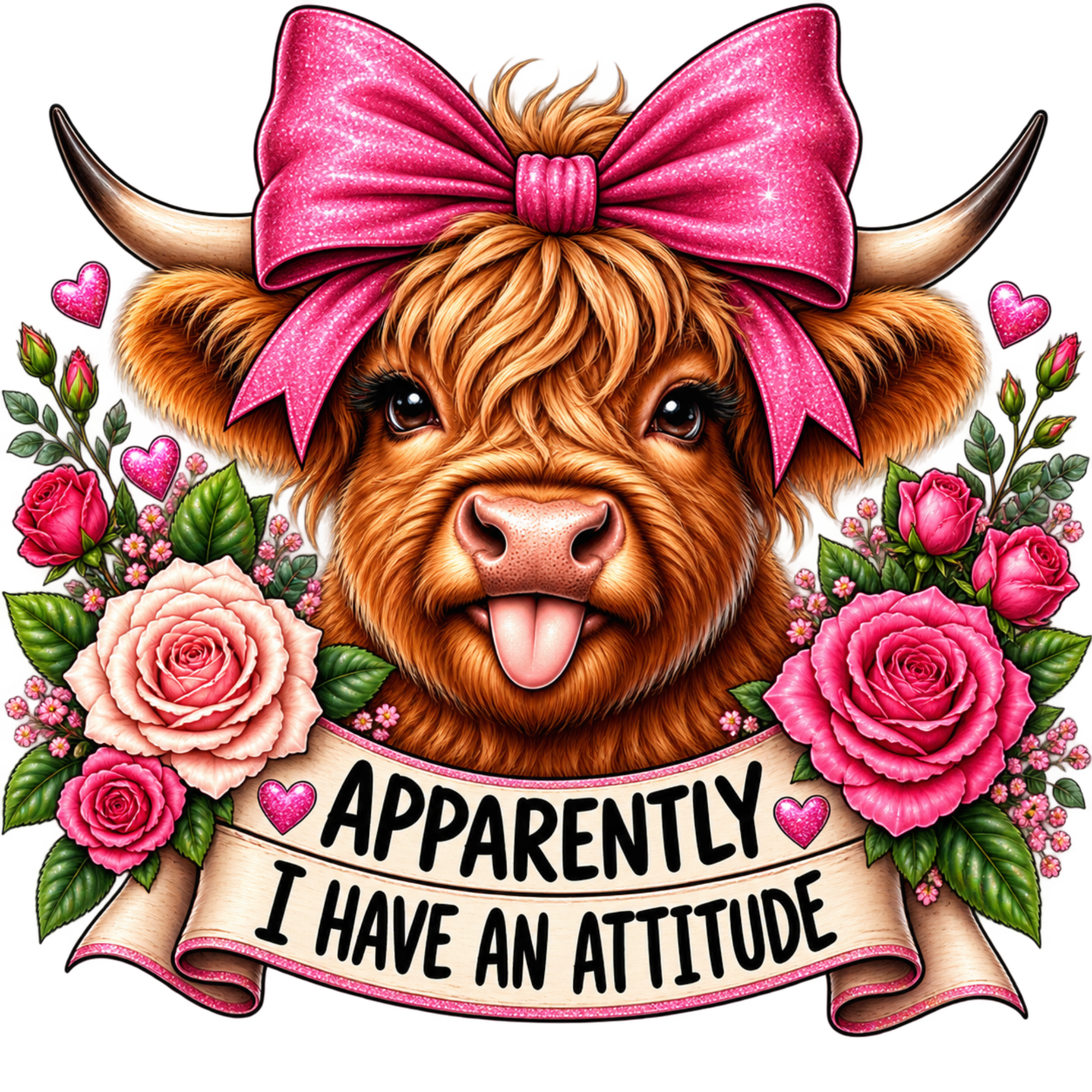 Highland Cow-Ready-to-Press DTF Transfer