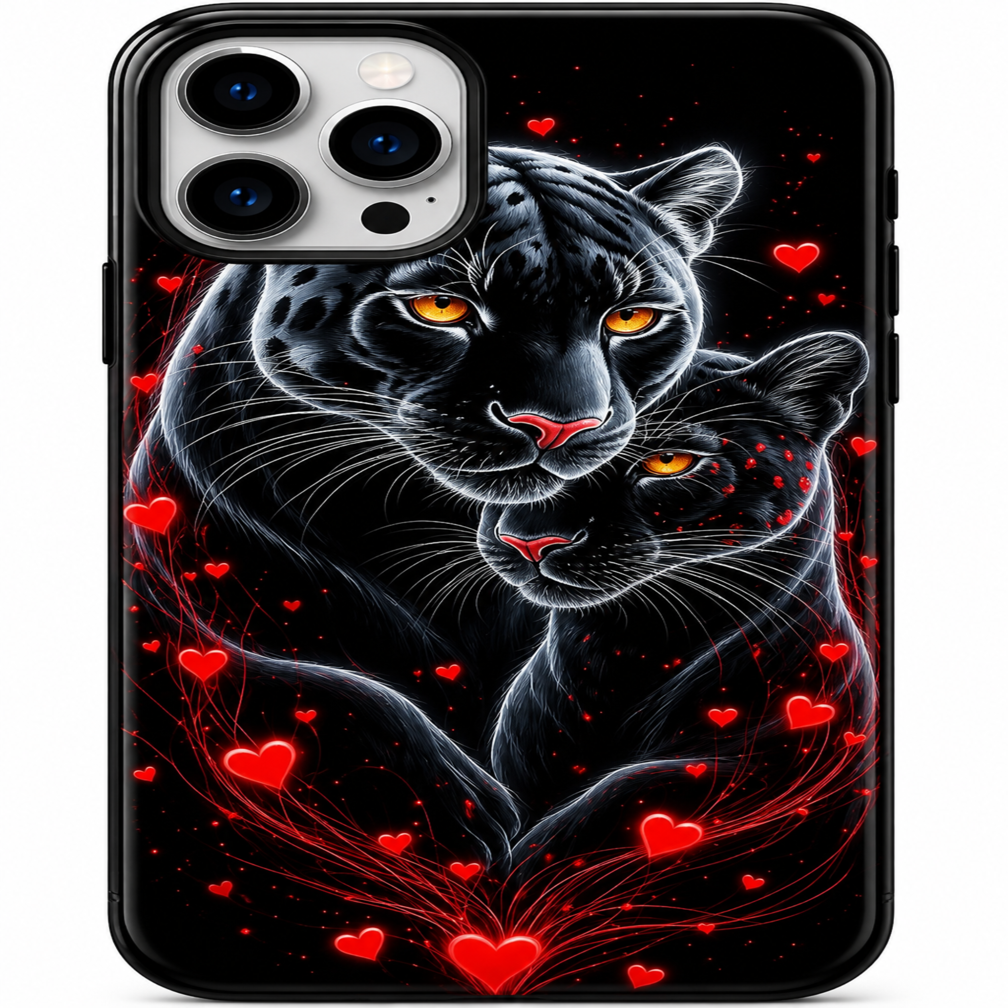 Black Panther Love Phone Case