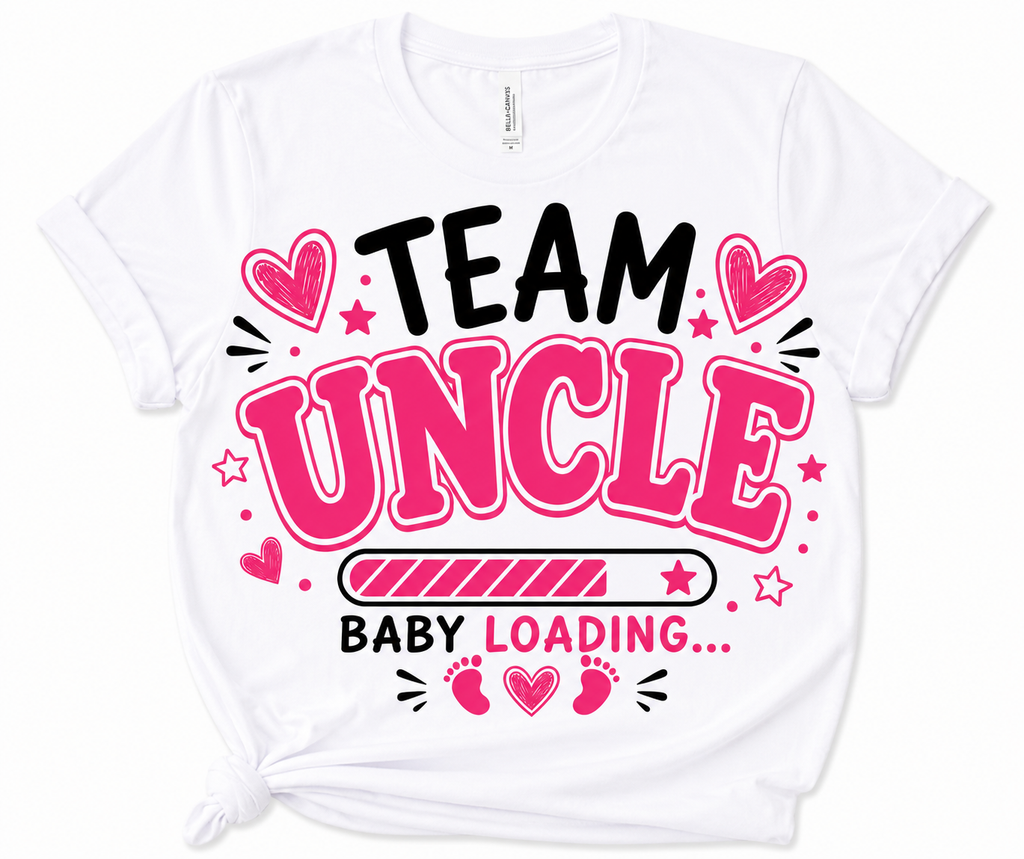 Team Uncle Baby Shower Shirt | Matching Family Gender Reveal Tee | Baby Loading T-Shirt