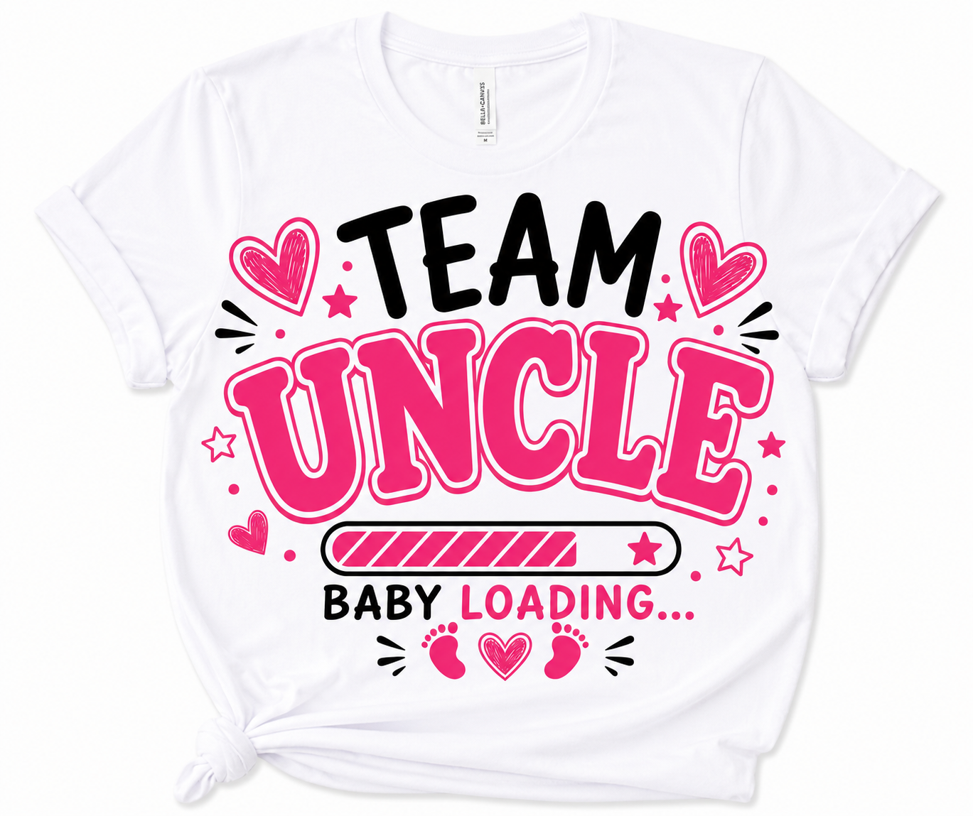 Team Uncle Baby Shower Shirt | Matching Family Gender Reveal Tee | Baby Loading T-Shirt