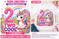 Two Cool Unicorn Birthday Shirt