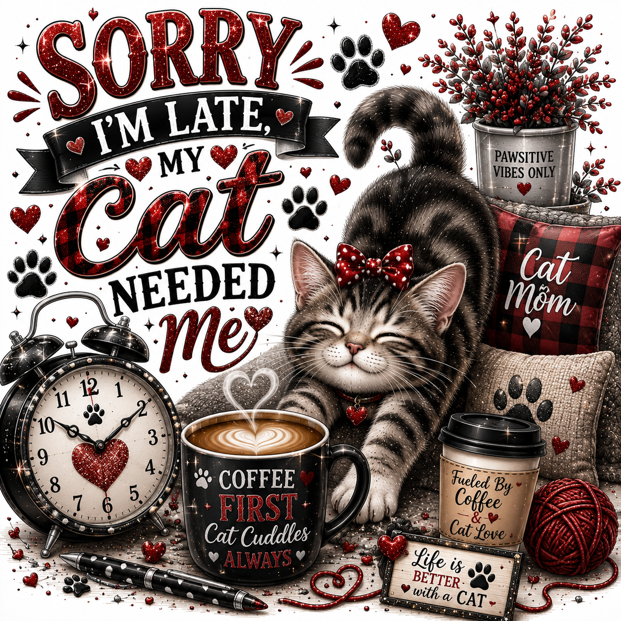Sorry I'm Late, My Cat Needed Me