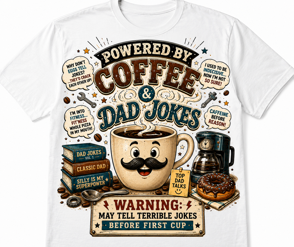 Powered bt Coffee & Dad Jokes