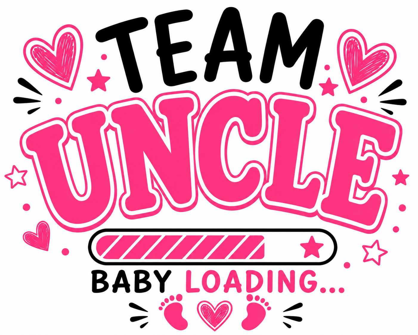 Team Uncle Baby Shower Shirt | Matching Family Gender Reveal Tee | Baby Loading T-Shirt