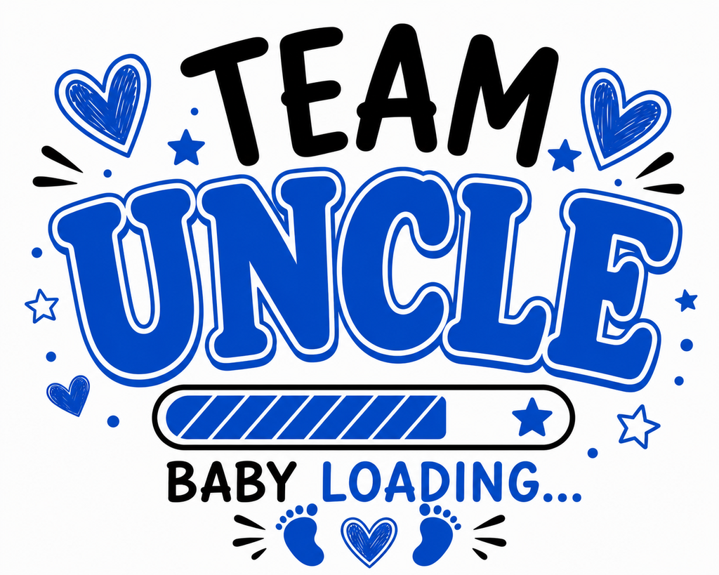 Team Uncle Baby Shower Shirt | Matching Family Gender Reveal Tee | Baby Loading T-Shirt