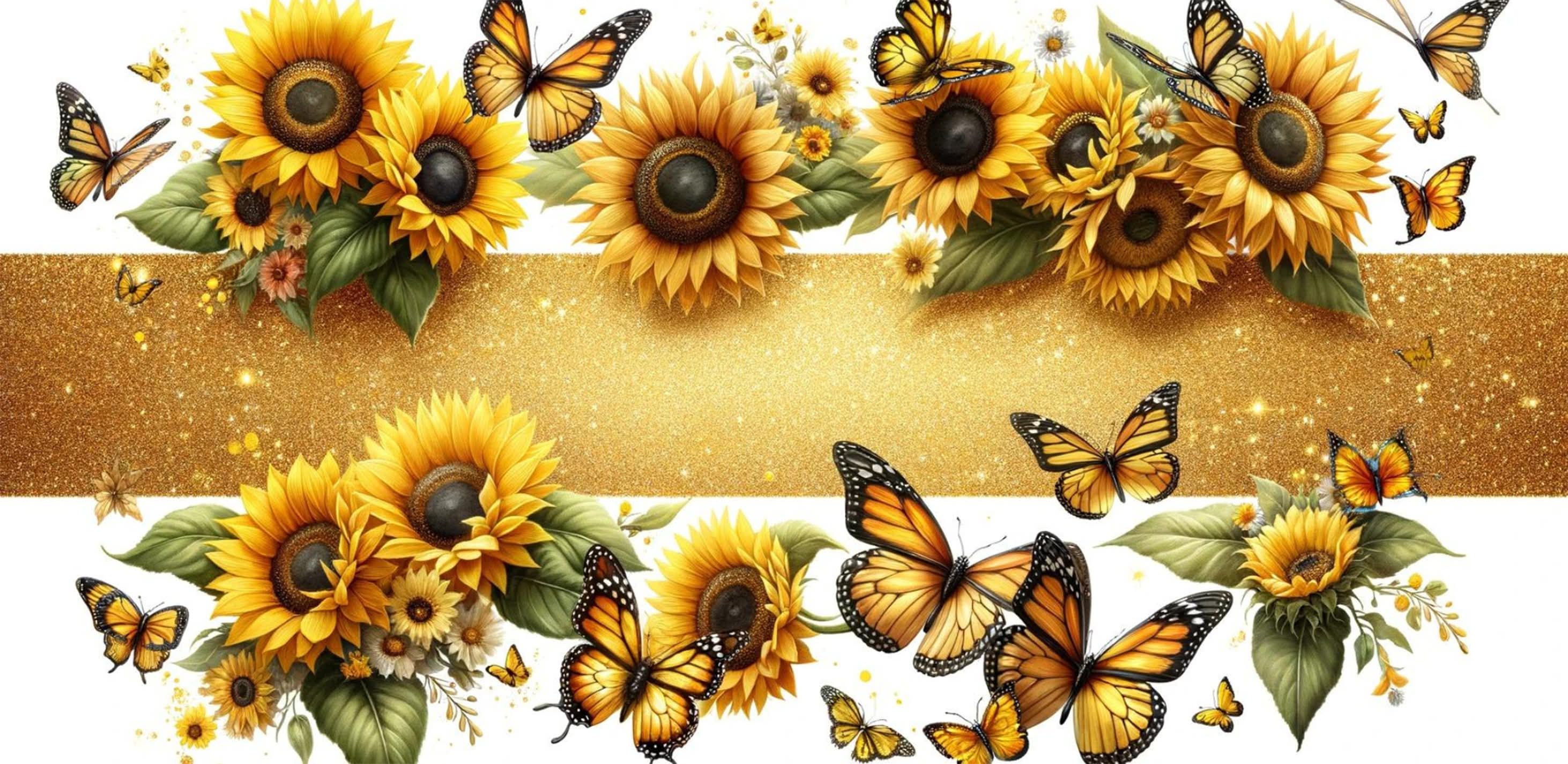 Sunflower & Butterfly Ceramic Mug