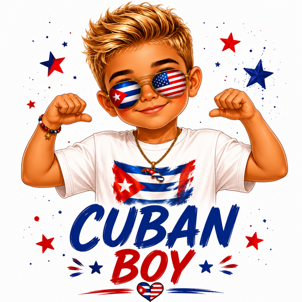 Cuban Boy Kids T-shirt