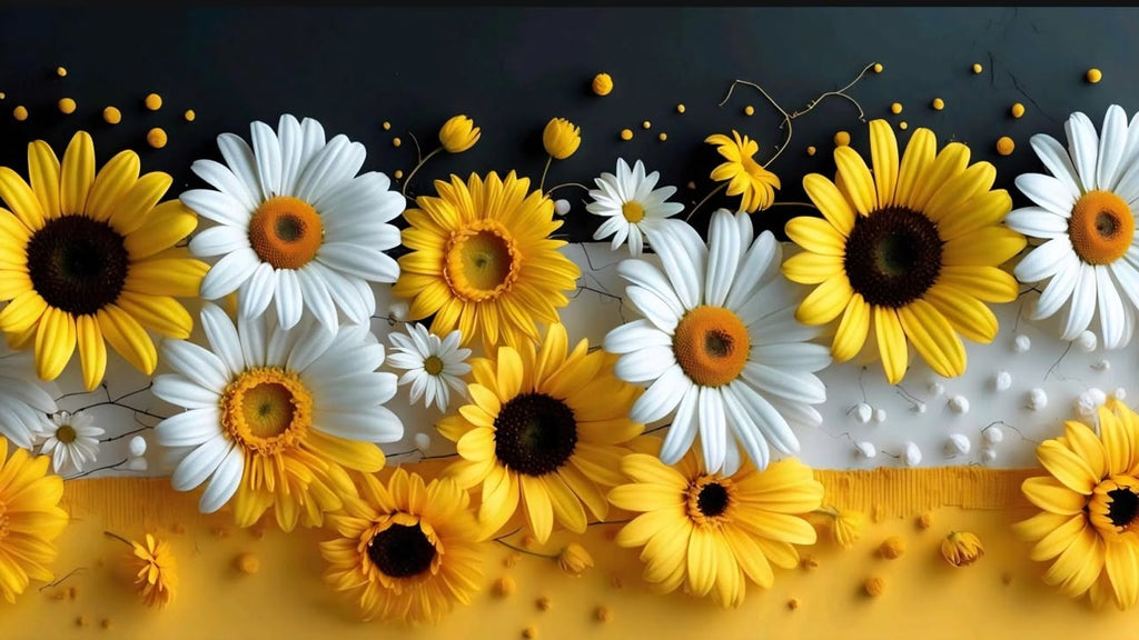 Floral Sunflower Ceramic Mug