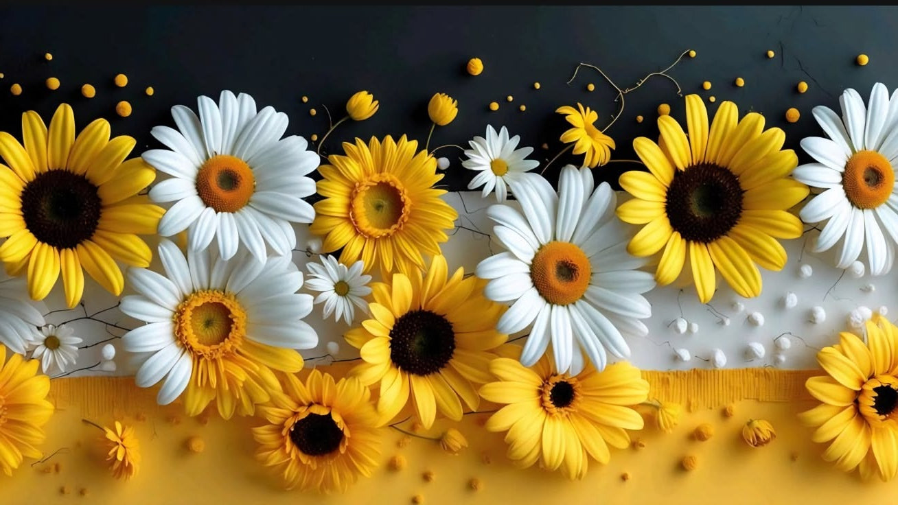 Floral Sunflower Ceramic Mug