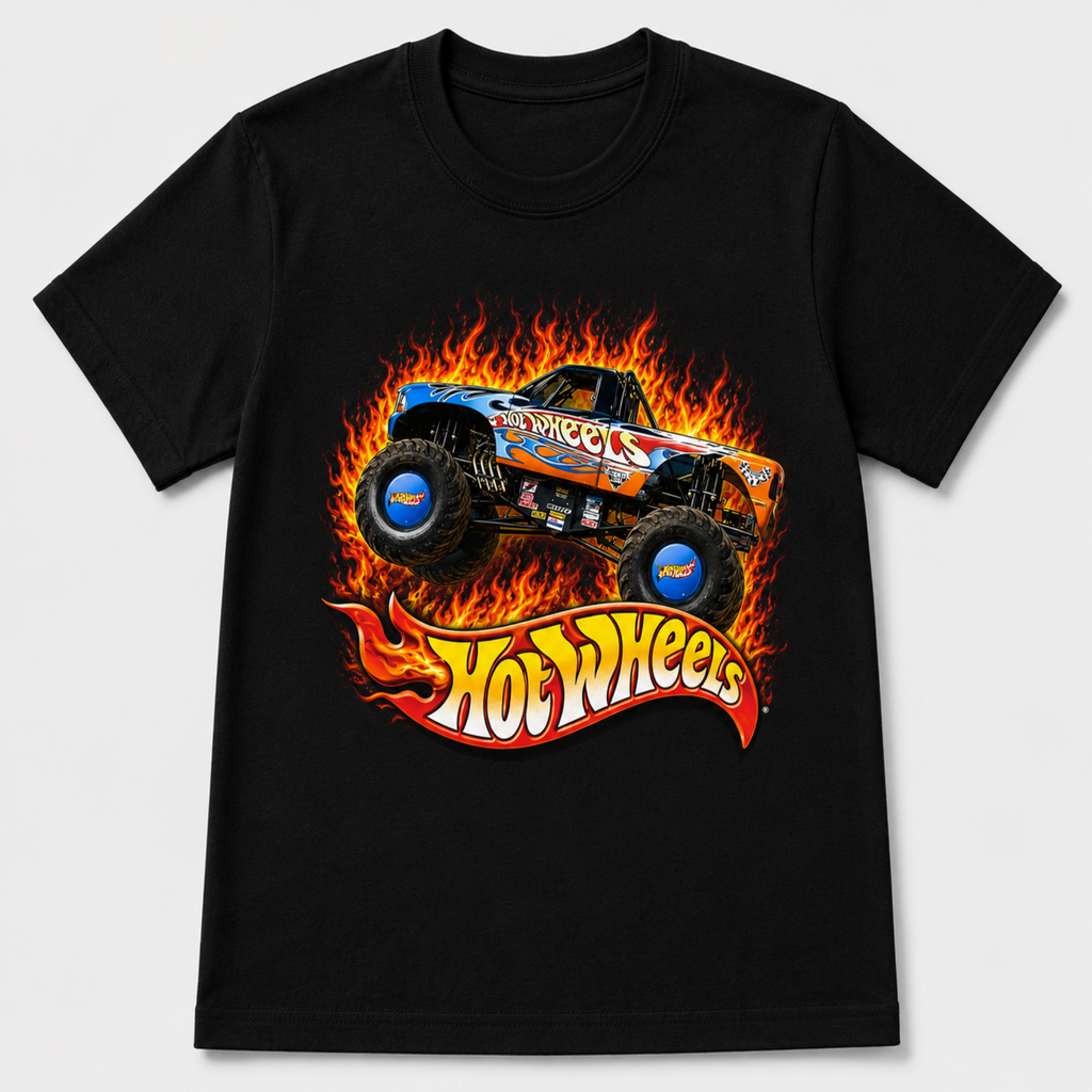 Hot Wheels Monster Truck Kids T-shirt