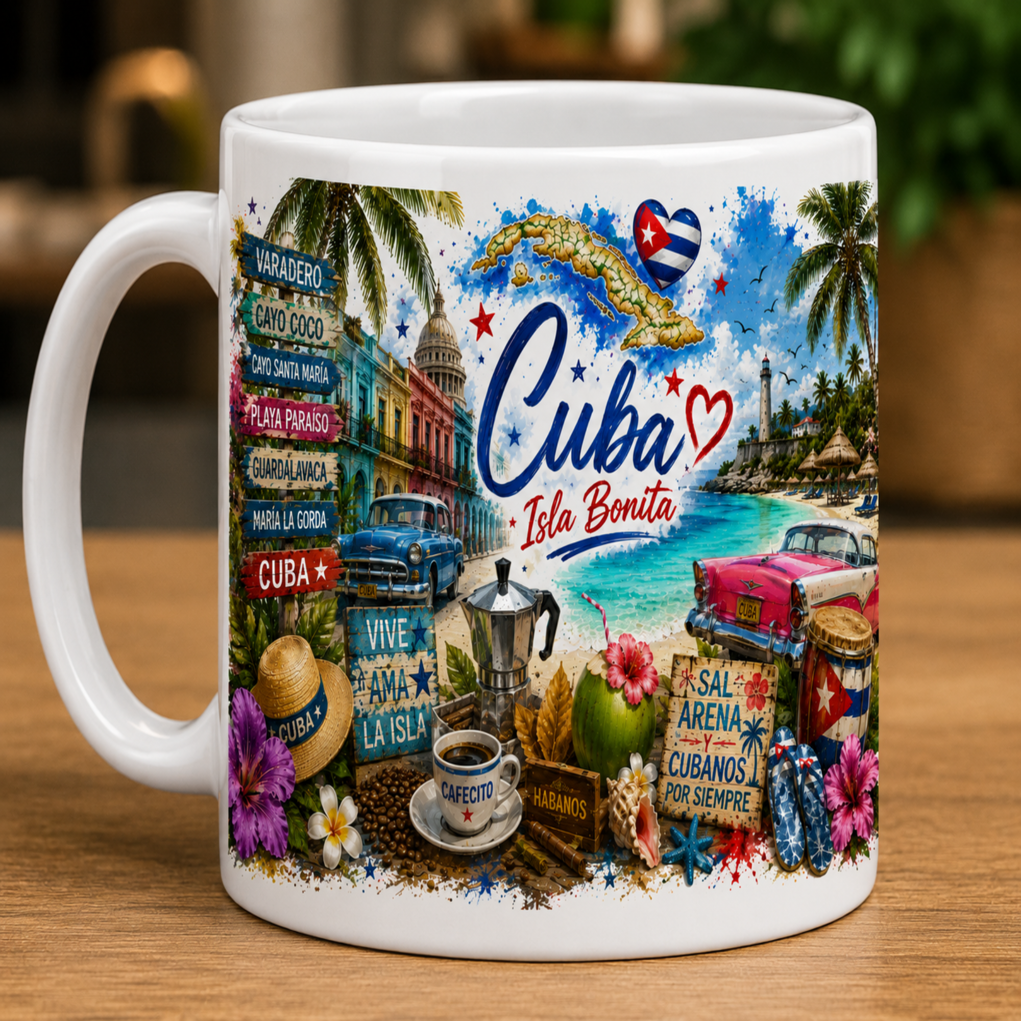 Cuba Isla Bonita Ceramic Mug