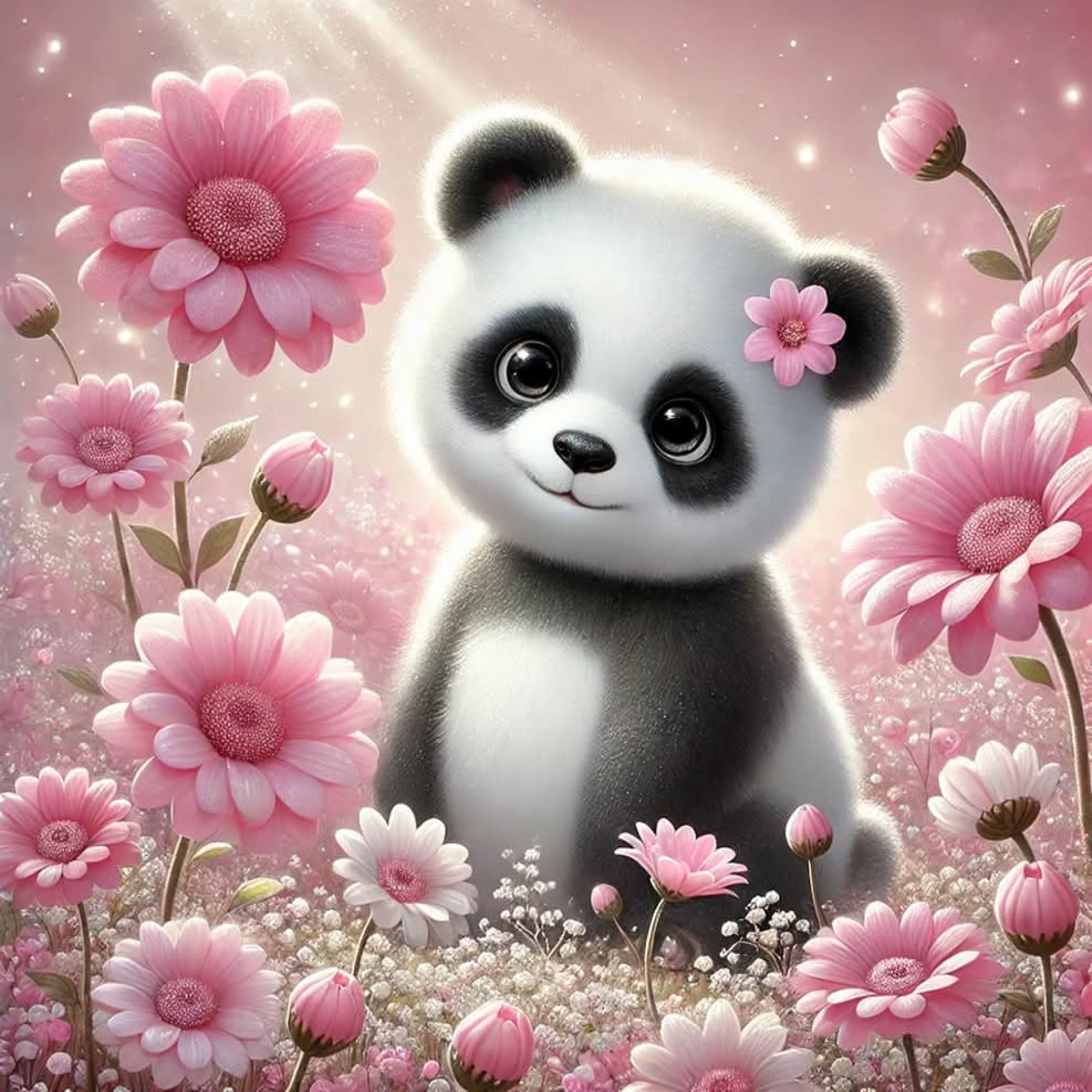 Bloom with Kindness Panda T-Shirt