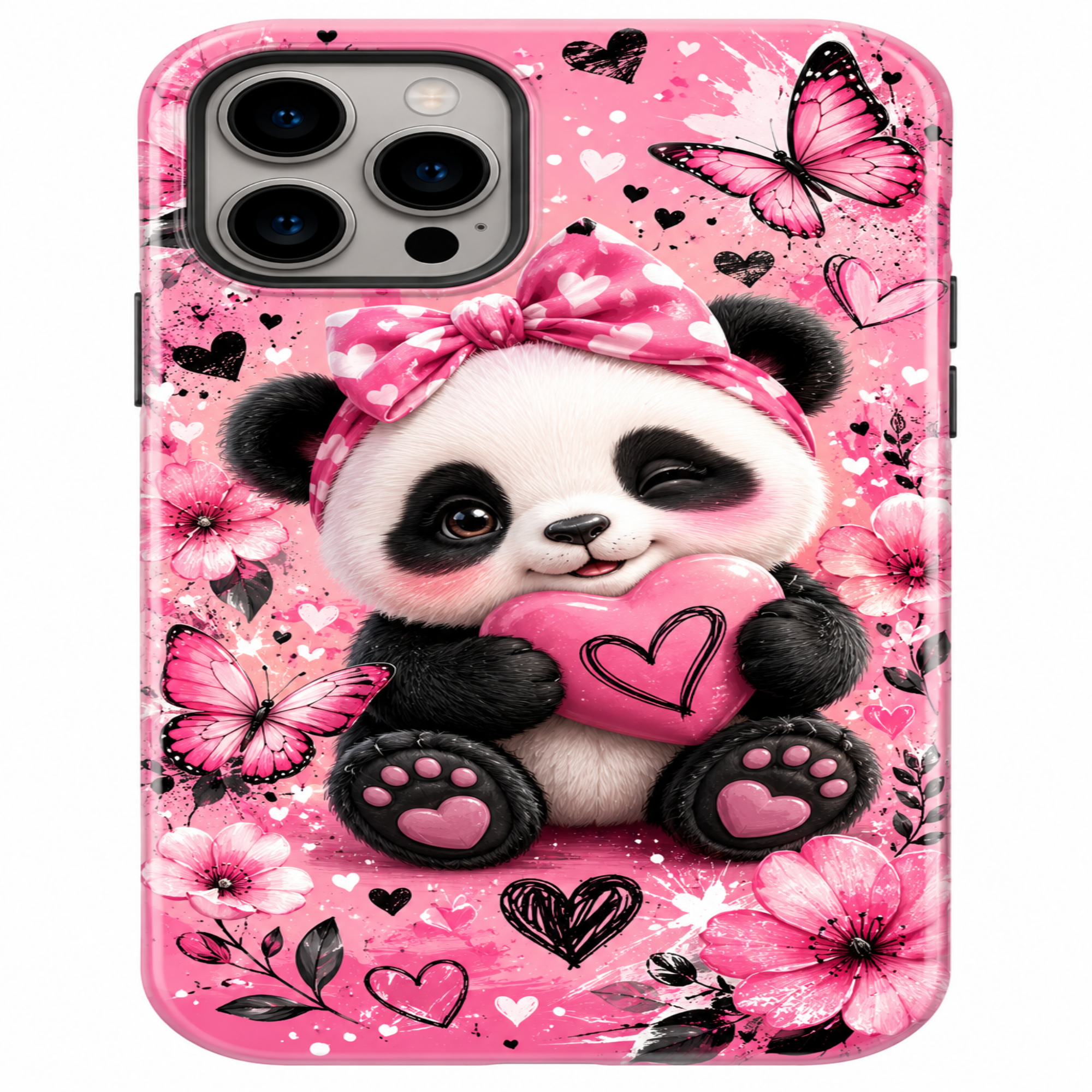 Cute Panda Love Phone Case