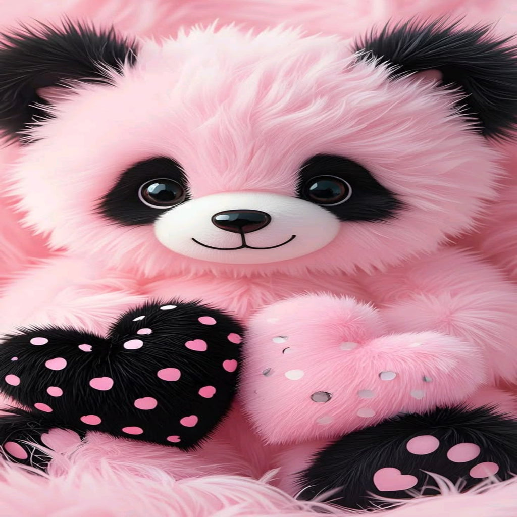 Pink Panda Hearts Kids T-shirt