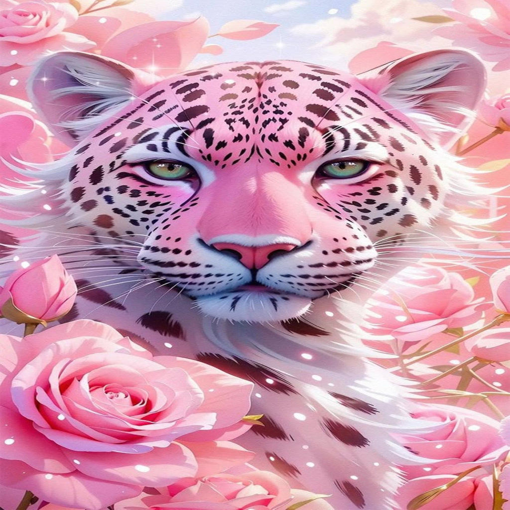Pink Leopard Rose Phone Case